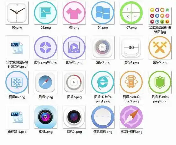 桌面小图标合集|ui|图标|卓卓好饿_原创作品-站酷zcool