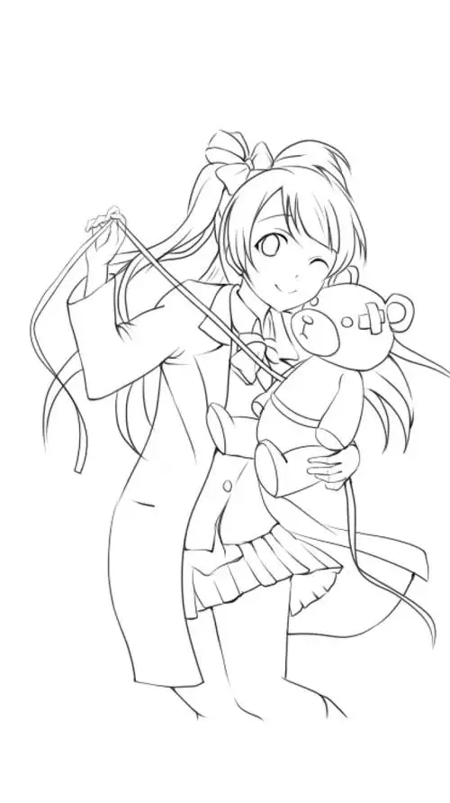 手绘 插画 线稿 手稿 黑白素材