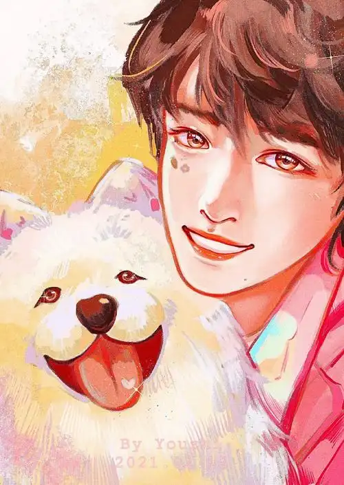 宋亚轩 治愈笑颜#【百兽与少年·萨摩耶】笑容明朗 万物可爱是人间