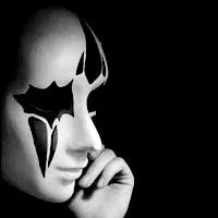 黑白面具微笑头像男【点击鼠标右键下载】