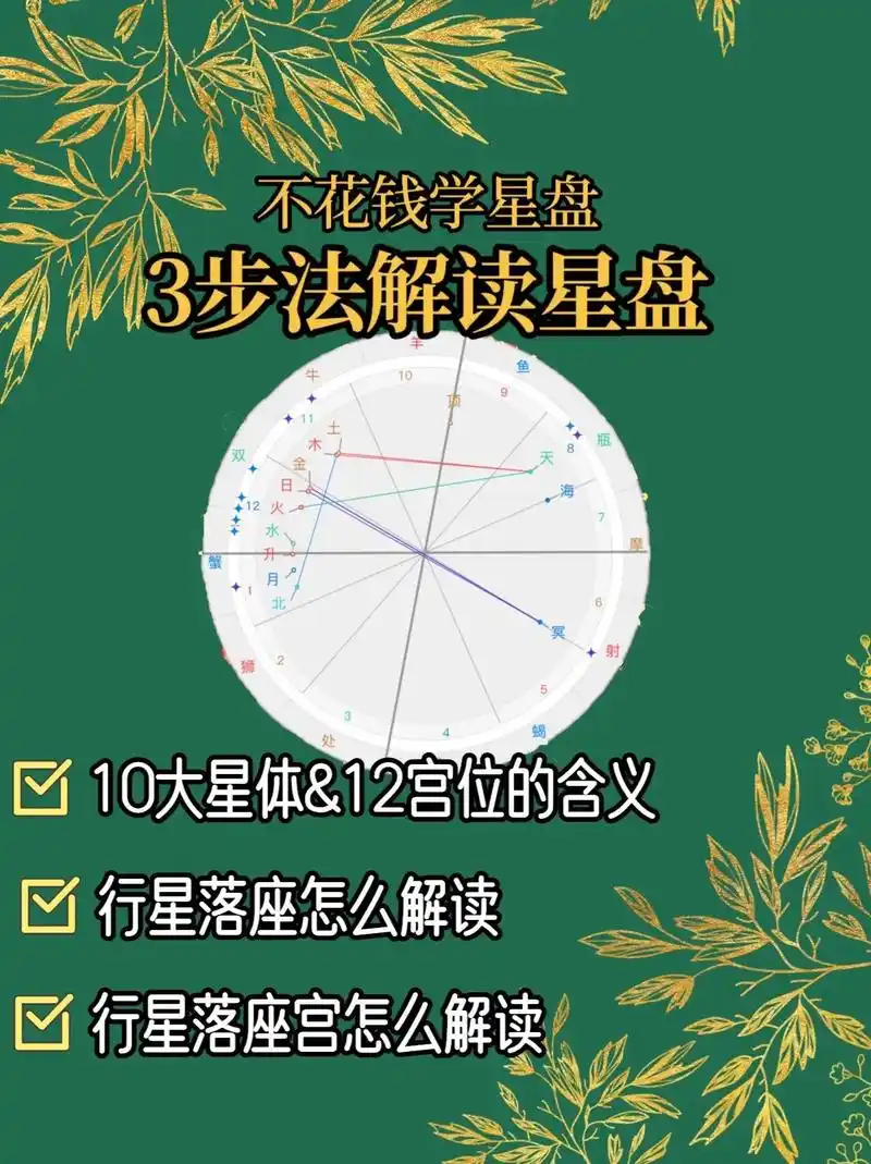 1分钟教你看懂星盘!在了解解盘步骤之前,我 - 抖音