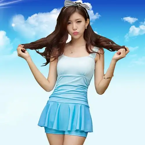 少女泳衣分体裙式女士-特价促销-优惠券领取-价格|多少钱|什么牌子好