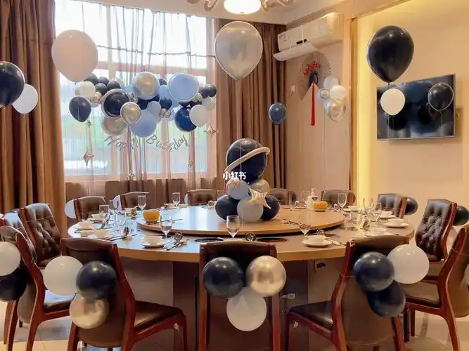 福州气球布置包厢小预算太空主题生日布置