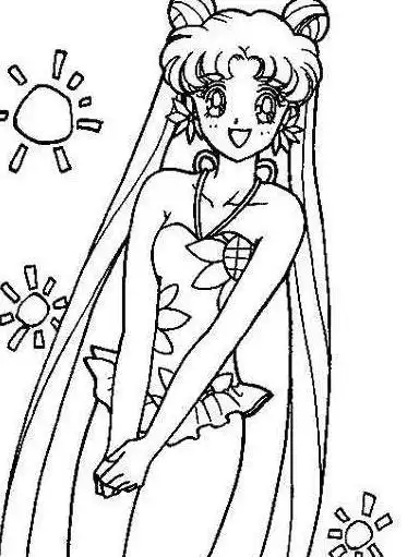 美丽的少女简笔画小女孩简笔画