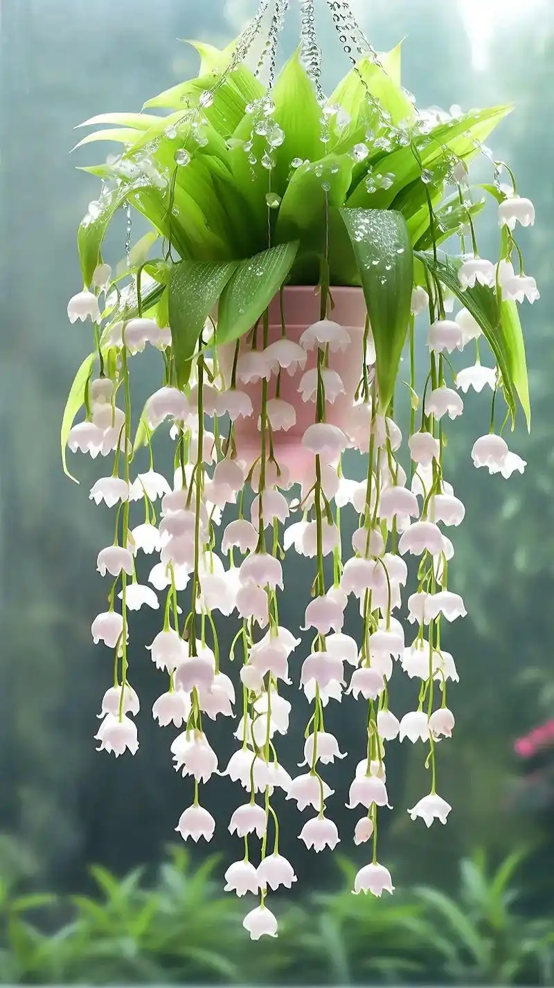 铃兰花开,只为一人  铃兰花花语: 幸福归来.我走了那么远的 - 抖音