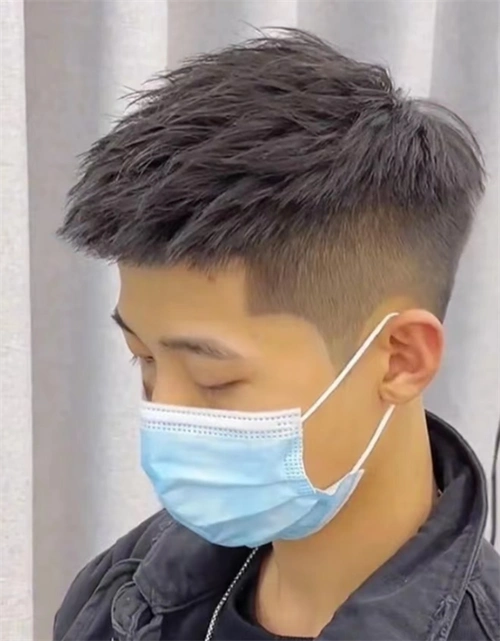 韩式帅气锡纸烫 男生经典流行烫发_男生烫发 - 美发站