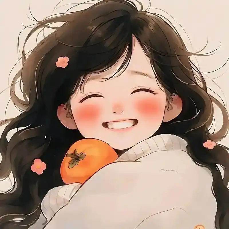 冬日暖阳下的小可爱.#女生头像 #一起换头像 #卡通头像 # - 抖音