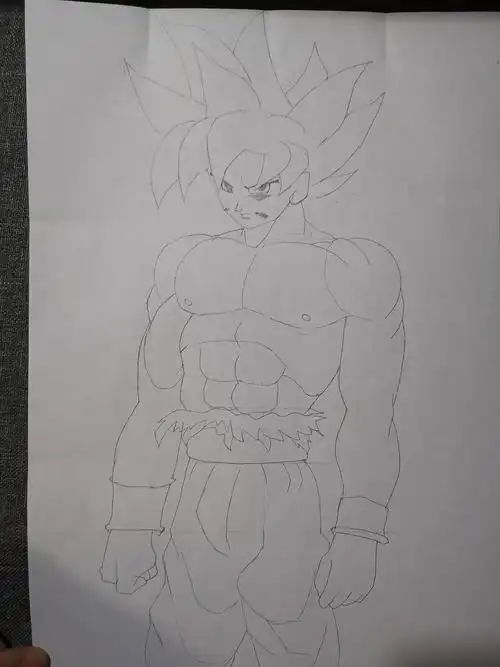 画一个超级赛亚人