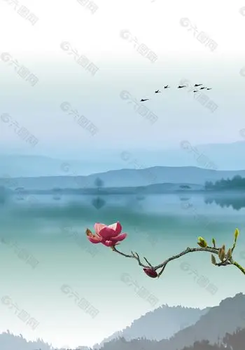 水墨中国风海报背景