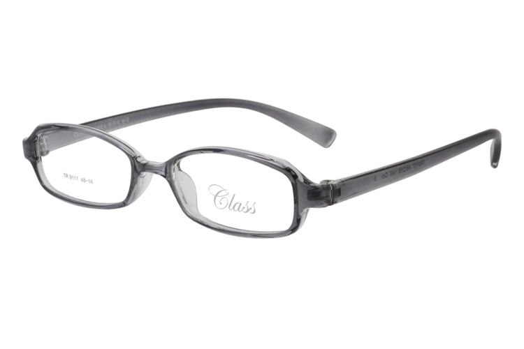 可拉斯class韩国tr9117c3tr90透明灰色超轻儿童眼镜框