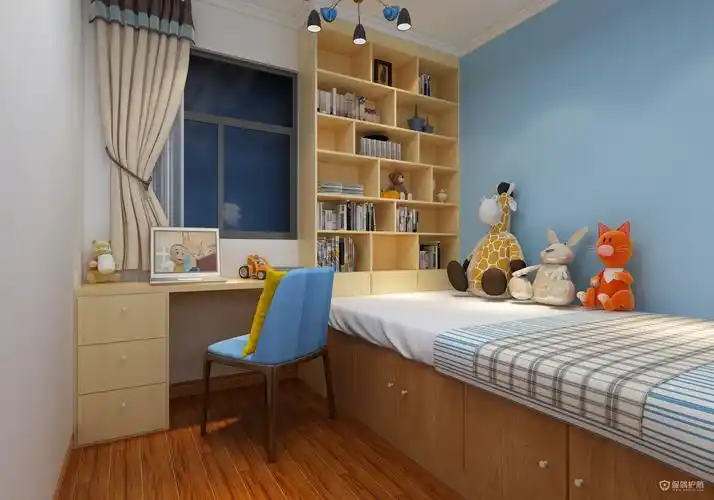 学生书房布置效果图-保驾护航装修网