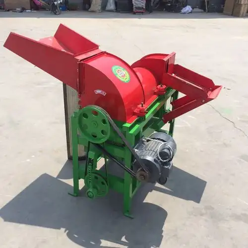 多功能带风机打稻机 电动玉米高粱打粒机 加厚型农用脱粒机