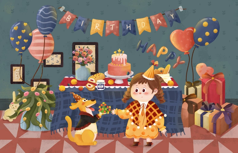 生日party | 儿童插画大场景