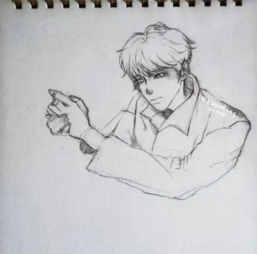 手绘  #帅哥  #tnt时代少年团  #画画  #刘耀文  #劉耀文  #时代赡觋