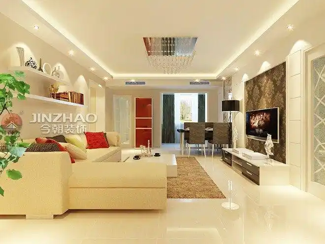 太原奥林匹克花园-三居室-120平米-客厅装修效果图
