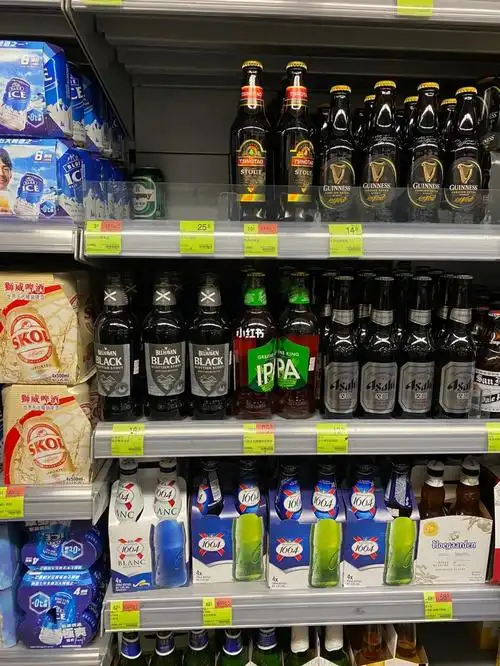 香港货架上的啤酒