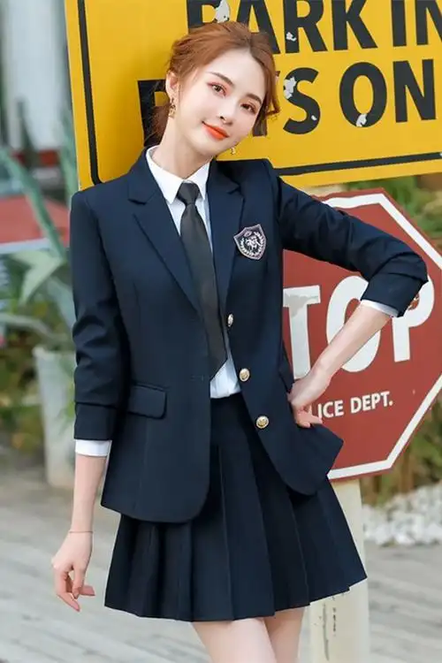 百褶裙学院风套装