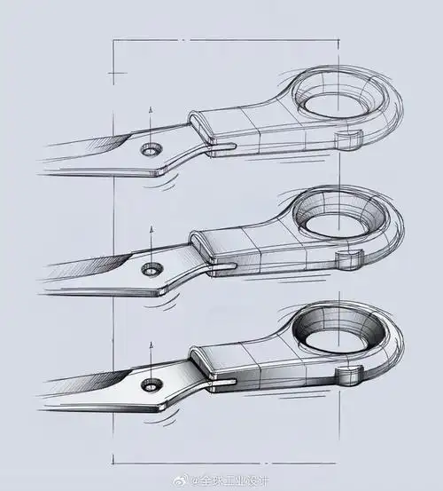 一组产品设计手绘临摹素材