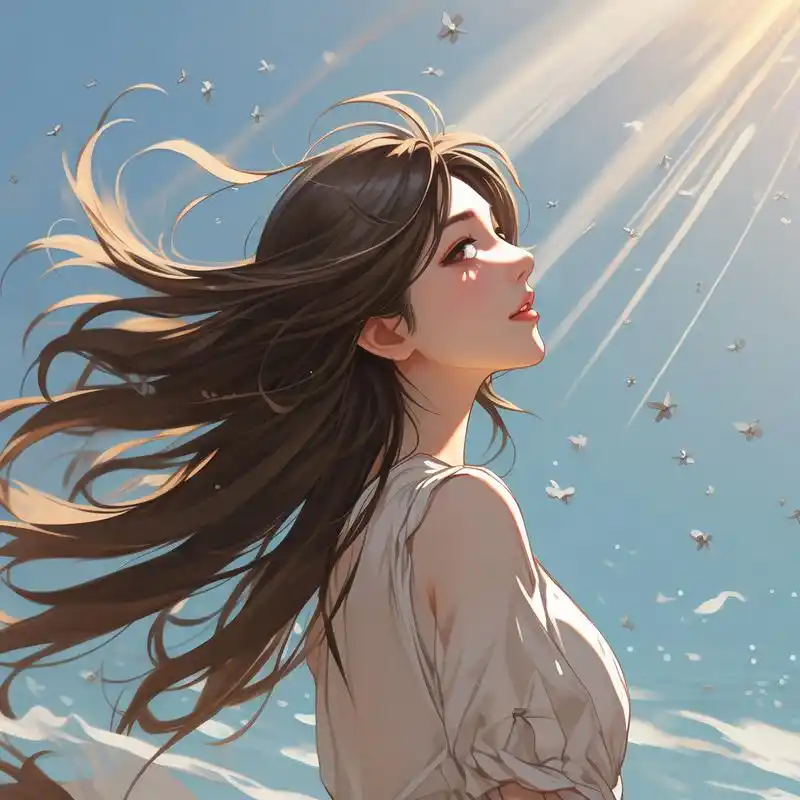 78阳光女孩头像,温暖你心78 分享一组超甜的阳光风格卡通头像