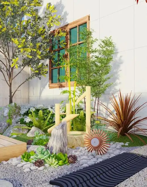 30㎡上下庭院如何设计这种精致的治愈系现代风小花园太好看啦