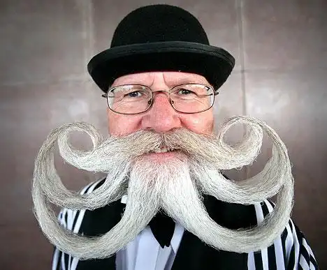 世界"美髯公"云集英国 千奇百怪胡子争艳(图)