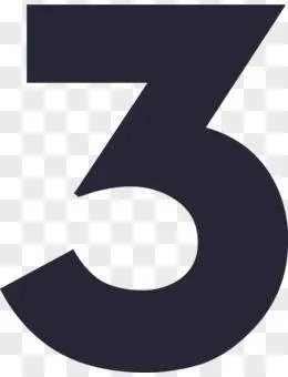 时尚渐变数字3元素