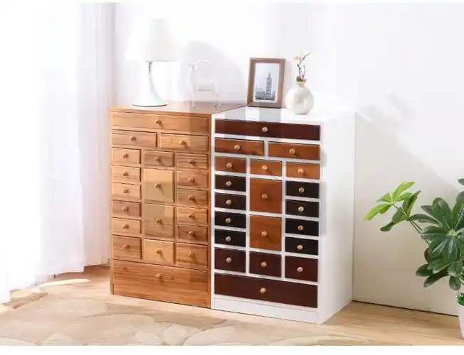 邦兴晖中药柜实木简约现代中西医纳收柜抽屉式药柜家用经济型木质小