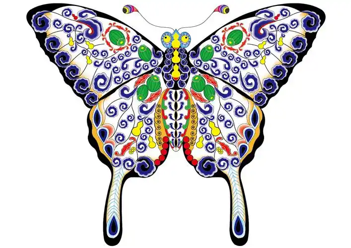 传统蝴蝶风筝|平面|图案|设计三角猫_原创作品-站酷zcool