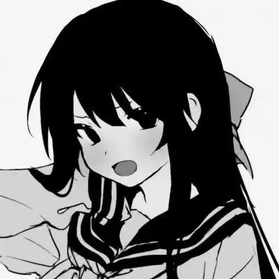 ins黑白动漫女头 超火的日系ins风漫画头像黑白女生高清好看图片_女生