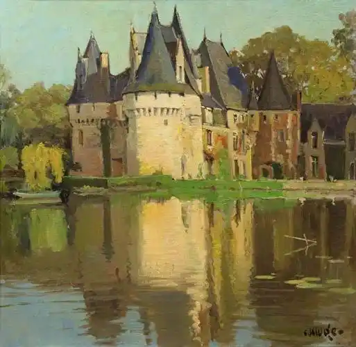 迷人的色彩和笔触法国画家康斯坦丁的城市风景油画作品欣赏