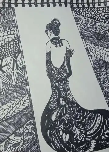 人物黑白装饰画 - 美篇