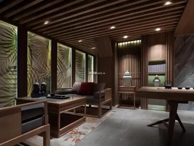 880平米现代企业办公空间会所装修案例