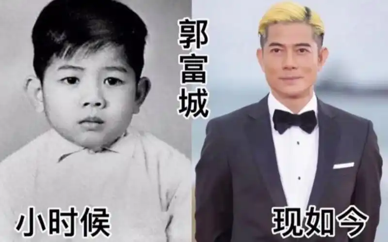天王今昔容颜比拼,刘德华 张学友小时候似女生,都是小可爱