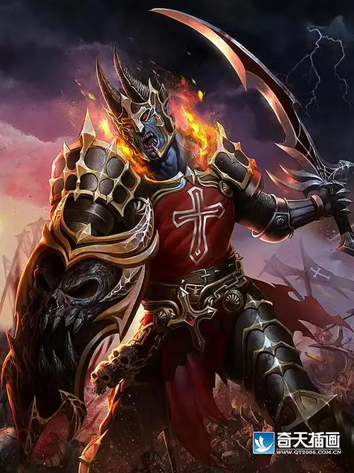 游戏角色原画 恶魔