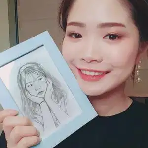 定制画画人物画手绘全身图片