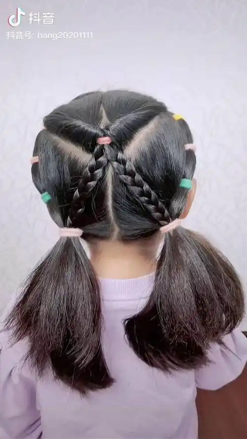 创作灵感短发宝宝过新年简单发型儿童编发日常编发上热门家有萌娃编发