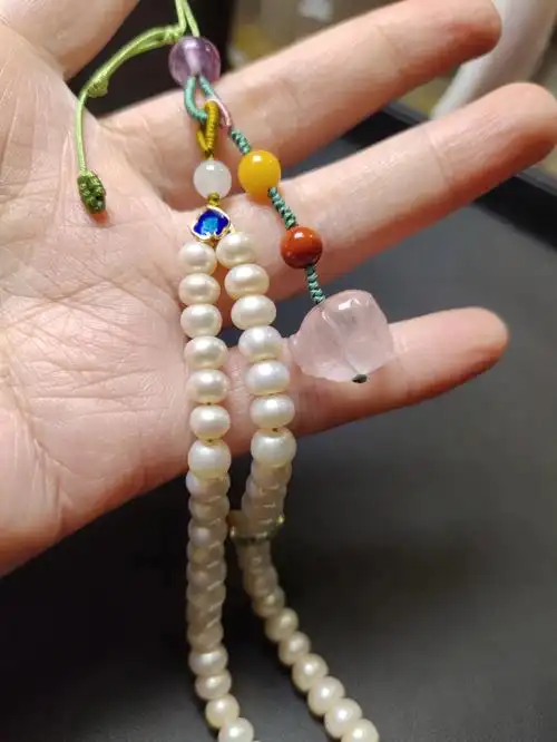 原创珍珠手机链