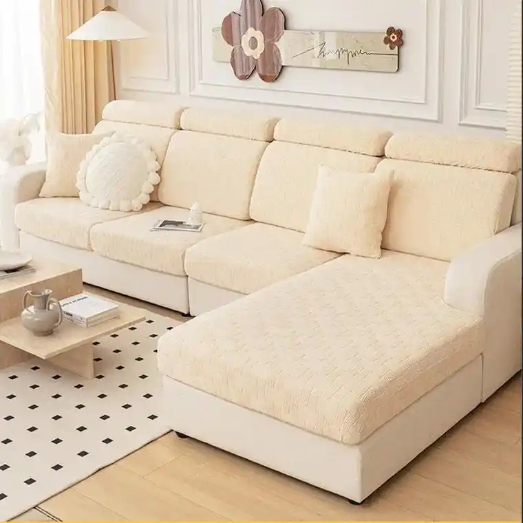新款法兰绒沙发套弹力万能沙发套.#沙发套 #沙发防尘罩 #万 - 抖音
