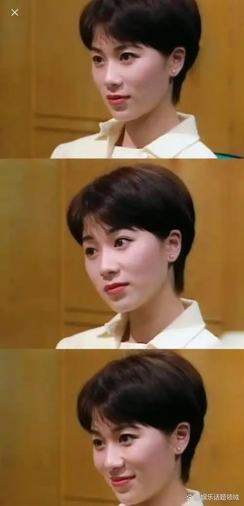 翻看经典港剧,90年代真的超级流行短发,大方露出额头或鬓角,自信飒爽
