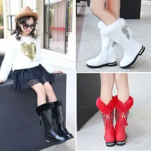 新款雪地靴真皮红色