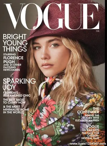 《vogue usa》2020年02月(美国版vogue时尚杂志)封面往期杂志一览