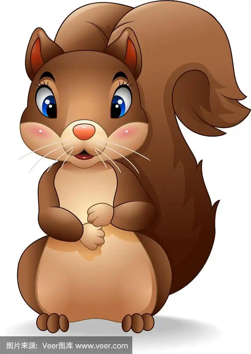 卡通可爱的松鼠