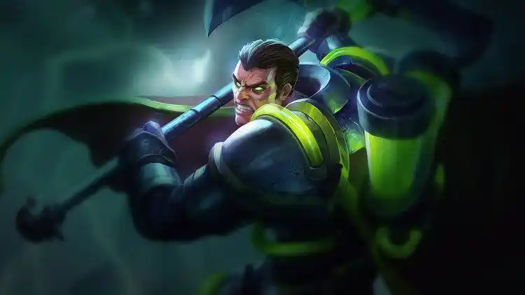 lol英雄联盟诺手史诗皮肤"生化骑士 德莱厄斯"特效视频