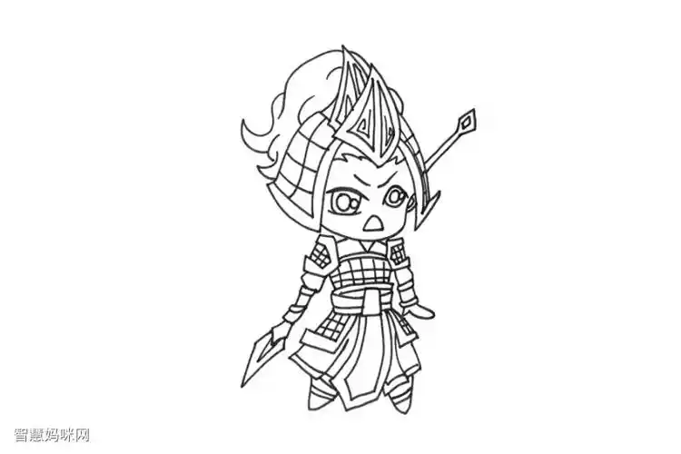 古代将军怎么画