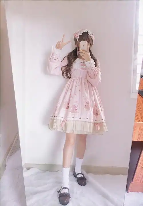 秋冬季日系软妹风可爱日常lolita洛丽塔小裙子洋装学生公主连衣裙