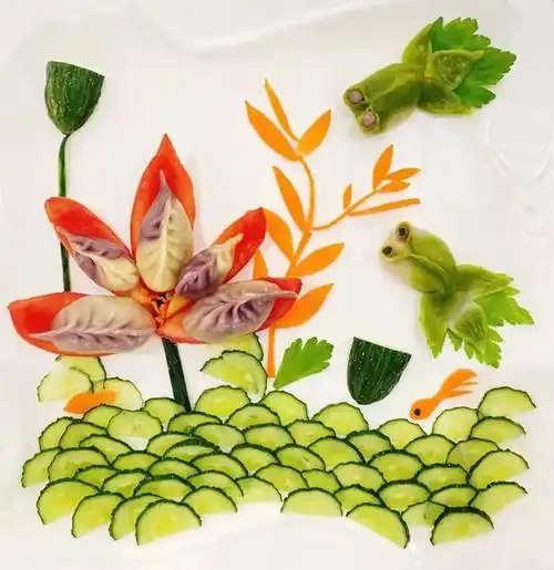 精致的摆盘成功骗过了我你敢信这是饺子饺子也开始"内卷"让你在这个