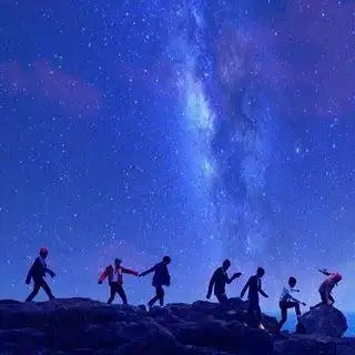 仰望星空,防弹少年团,实至名归,壁纸