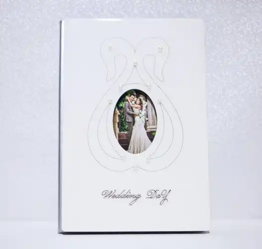 婚纱相册封面 欧式婚纱相册套装天鹅烤瓷册