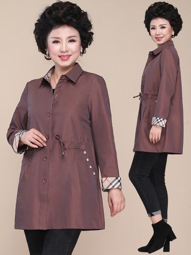 中老年女装春装外套风衣