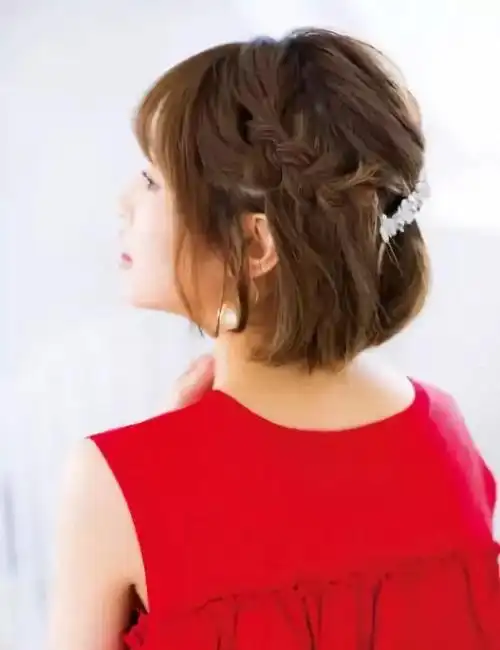 两款超美百搭短发编发教程